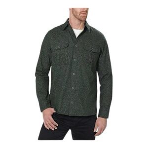 Freedom Foundry Men’s XXL Gray Speckled Flannel Lined Shirt Jacket Shacket